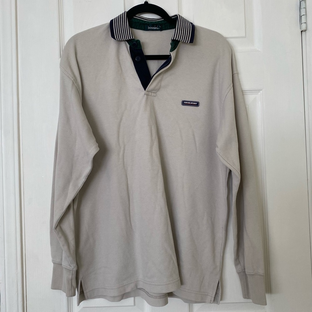 bossini casual long sleeve polo shift